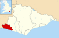 Brighton and Hove UK locator map