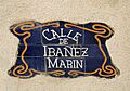 Calle Ibáñez Marín, Melilla. Panel cerámico.