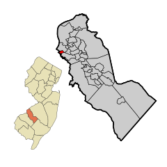 Camden County New Jersey Incorporated and Unincorporated areas Brooklawn Highlighted.svg