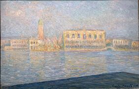 Claude Monet. The Palazzo Ducale, Seen from San Giorgio Maggiore (Le Palais Ducal vu de Saint-Georges Majeur), 1908 (48813686101)