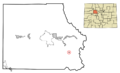 Eagle County Colorado Incorporated and Unincorporated areas Red Cliff Highlighted