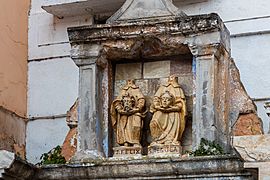 Estatuas de San Félix y Santa Régula, Torrijo de la Cañada, Zaragoza, España, 2015-12-29, DD 14
