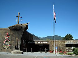 Glendale High School pirate ship entrance - Glendale Oregon.jpg