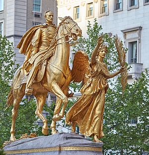 Archivo:Grand Army Plaza William Tecumseh Sherman Statue 2021-05-13 18-52 G90T7348
