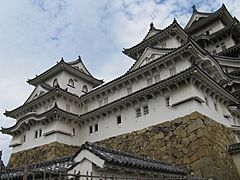 Himeji castle-InuiShotenshu+NishiShotenshu