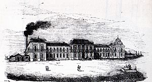 Archivo:Historia del Real Sitio de San Fernando de Henares La Real Fabrica de Paños de San Fernando a mediados del XIX