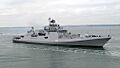 INS Trikand entering the Port of Valencia, Spain
