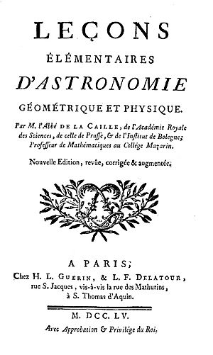 Archivo:La Caille - Leçons elementaires d'astronomie géométrique et physique, 1755 - 1437831
