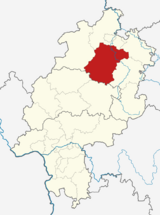 Locator map HR in Hesse.svg