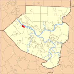 Map of Allegheny County PA Highlighting Coraopolis.png