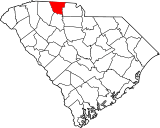 Map of South Carolina highlighting Cherokee County.svg