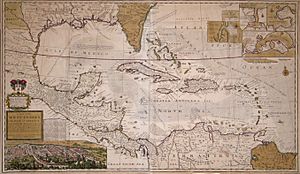 Archivo:Moll Map of the West-Indies or the Islands of America in the North Sea c. 1715 UTA