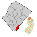 Sussex County New Jersey Incorporated and Unincorporated areas Hopatcong Highlighted