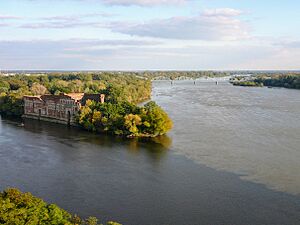 Archivo:Ujście Narwi do Wisły (cropped)