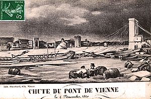 Archivo:Vienne chute du pont suspendu 1840