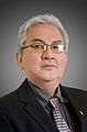 Wálter Jesús Justiniano Martínez. Official portrait, 2020. Chamber of Senators of Bolivia