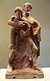 Zeus i Ganimedes, terracota. Taller corinti, 480-479 aC. Museu arqueològic d'Olímpia