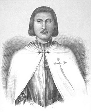 1853-1860, Blasón de España, libro de oro de su nobleza, parte primera, casa real y Grandeza de España, Beltrán de la Cueva (cropped).jpg