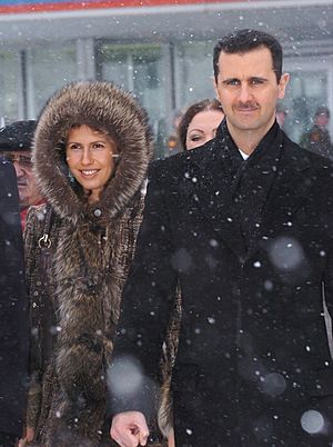 Archivo:Bashar and Asmaa al-Assad in Moscow