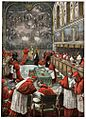 Cónclave papal en la Capilla Sixtina, 1903