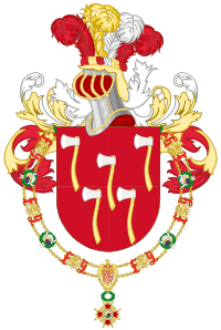Archivo:Coat of Arms of Gerardo Machado y Morales (Order of Isabella the Catholic)