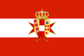 Flag of the Grand Duchy of Tuscany with Lesser Coat of arms