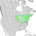 Fraxinus nigra range map 2
