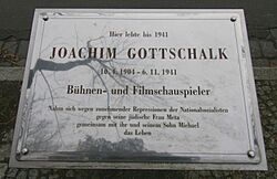 Archivo:Gedenktafel Joachim Gottschalk