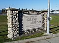 Grand Mound town sign