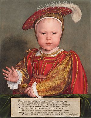 Archivo:Hans Holbein the Younger - Edward VI as a Child - Google Art Project