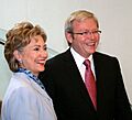 Hillary Clinton and Kevin Rudd