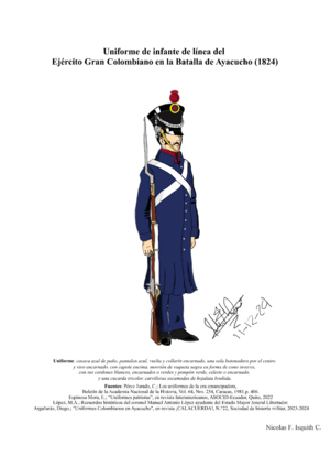 Archivo:Infanteria gran colombiana en la batalla de ayacucho 1824
