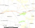 Map commune FR insee code 14218