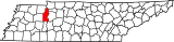 Map of Tennessee highlighting Benton County.svg