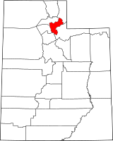 Map of Utah highlighting Morgan County.svg