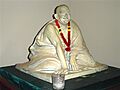 Neem Karoli Baba Sculpture in Ram Dass Library