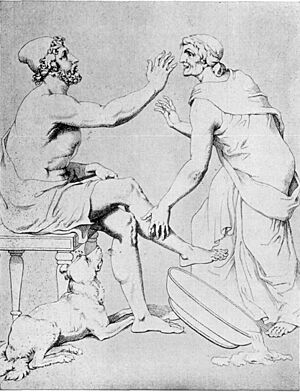 Archivo:Odysseus and Euryclea by Johann Heinrich Wilhelm Tischbein