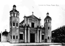 Archivo:Ponce Cathedral with original facade, circa 1910