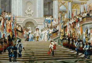 Archivo:Réception du Grand Condé à Versailles (Jean-Léon Gérôme, 1878)