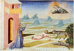 Archivo:Saint-clare-of-assisi-saving-a-child-from-a-wolf--22241