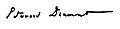 Signature of Édouard Drumont