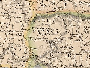Archivo:Spain & Portugal 1831 John Dower (detalle provincia villafranca)