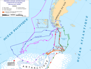 Archivo:The first Antarctic voyage (1839) of the Wilkes expedition-fr