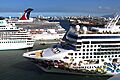 Very Busy Cruise Port