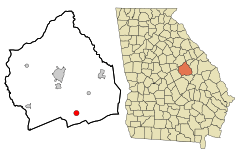 Washington County Georgia Incorporated and Unincorporated areas Harrison Highlighted.svg