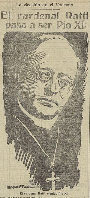 Archivo:1922-02-07, El Liberal, El cardenal Ratti pasa a ser Pío XI, Ángel de la Fuente