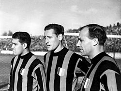 Archivo:1951–52 AC Milan - Gunnar Nordahl, Nils Liedholm and Gunnar Gren