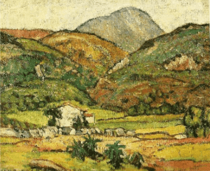 Archivo:Anne Goldthwaite - The Church on the Hill - Armory Show 1913