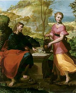 Archivo:Anselmi-Christ and Woman of Samaria