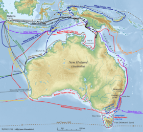 Archivo:Australia discoveries by Europeans before 1813 en
